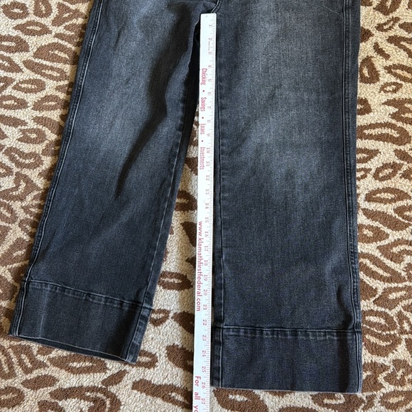 Current/Elliott 'The Wide Leg' jeans Women’s 30 black wash Carpenter pants - Picture 10 of 11